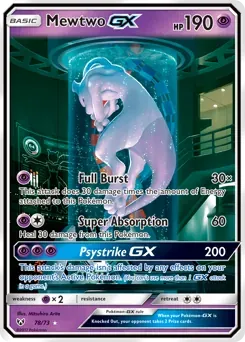 MEWTWO-GX · SHINING LEGENDS – sběratelská karta