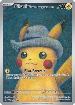PIKACHU · VAN GOGH – sběratelská karta